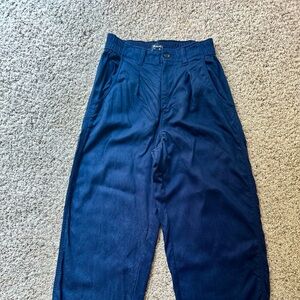 Madewell Harlow Navy Wide Leg Pants